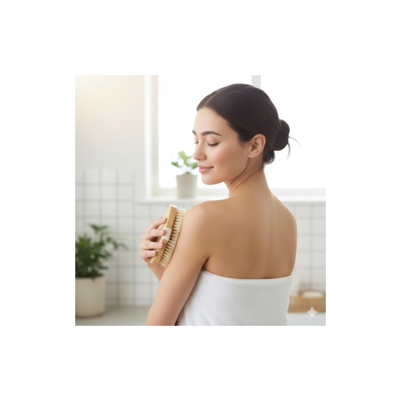 Dry Exfoliating Body Brush Vidutinio stiprumo...