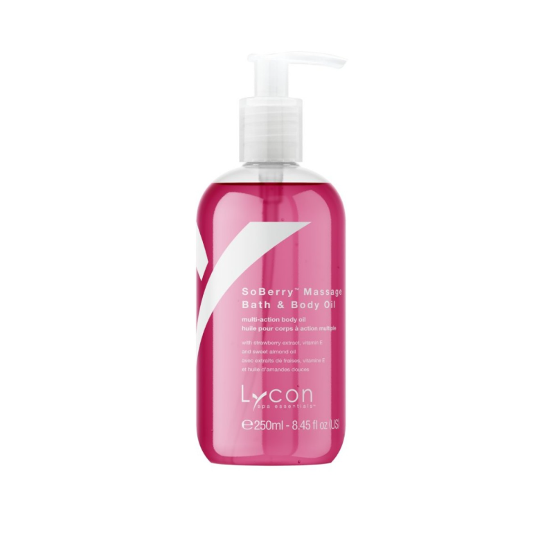 Lycon SoBerry Massage and Body Oil, 250ml