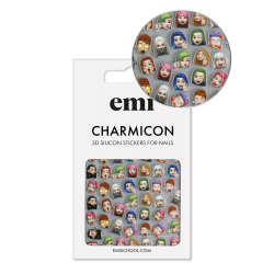 Charmicon  Silicone Stickers  203 Emoji