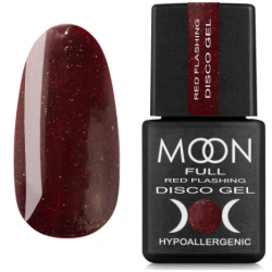 MOON FULL Red Flashing Disco gel FD08, 8ml