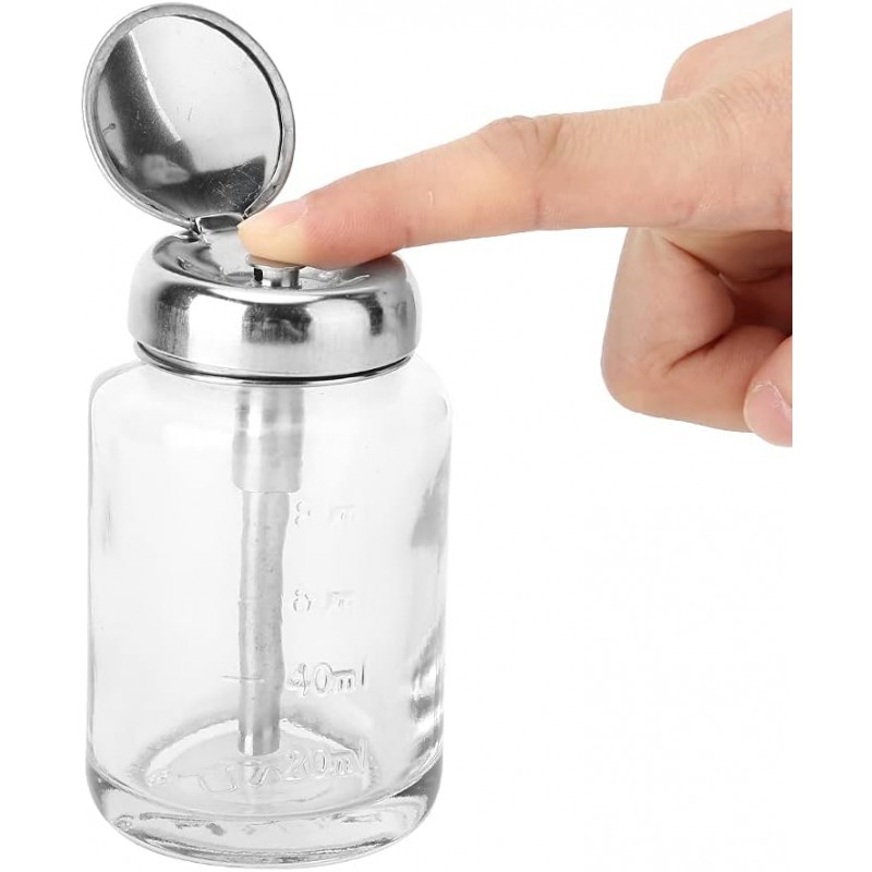 Nagų lako valiklio pompa, 80 ml, stiklinė,...