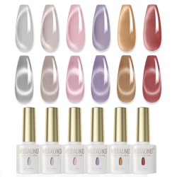 ROSALIND UV gelinis nagų lakas „Cat Eye“ 6...