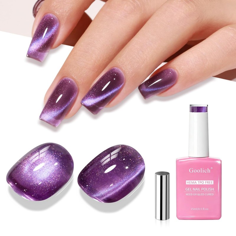Cat Eye UV gelinis nagų lakas tamsiai...